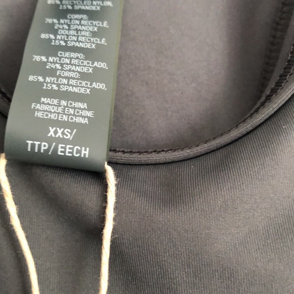 SKIMS Swim Racer Back Top, Color- Gunmetal, size-XXS, NWT - Picture 4 of 8